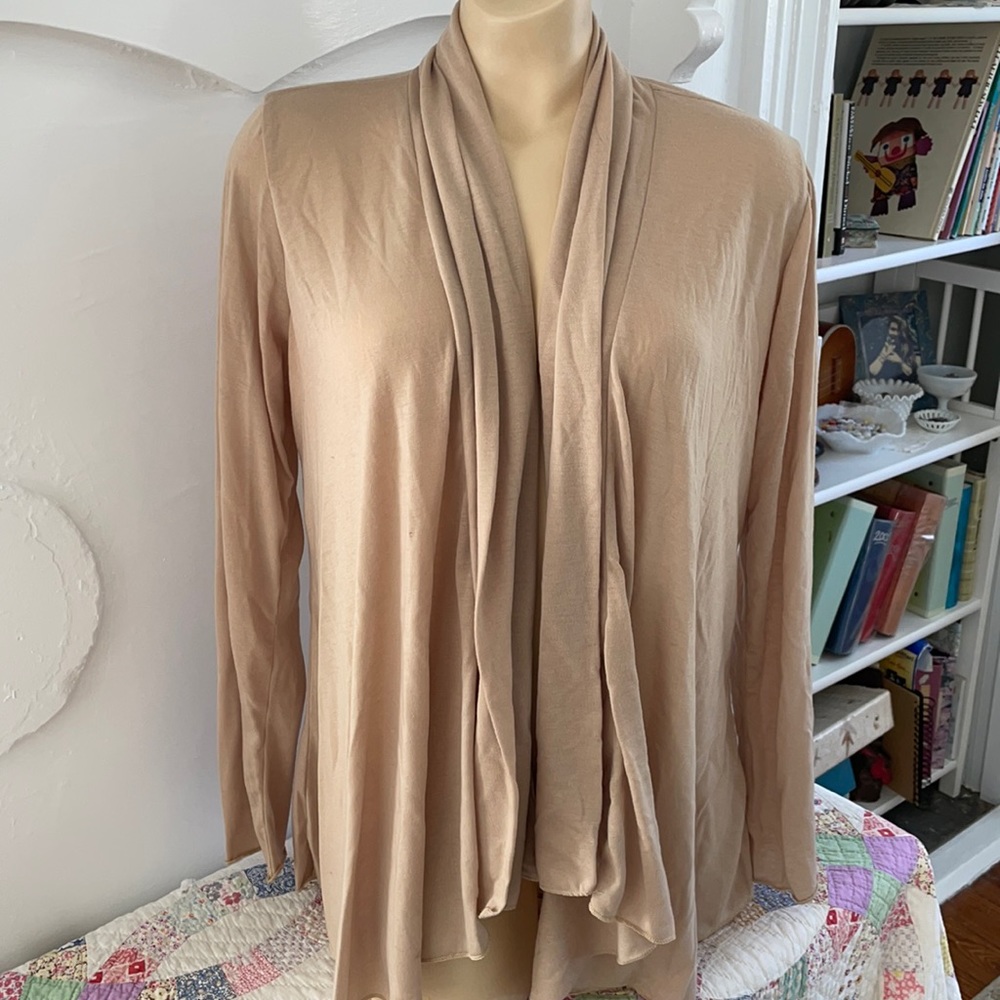 Lightweight cowl front sweater